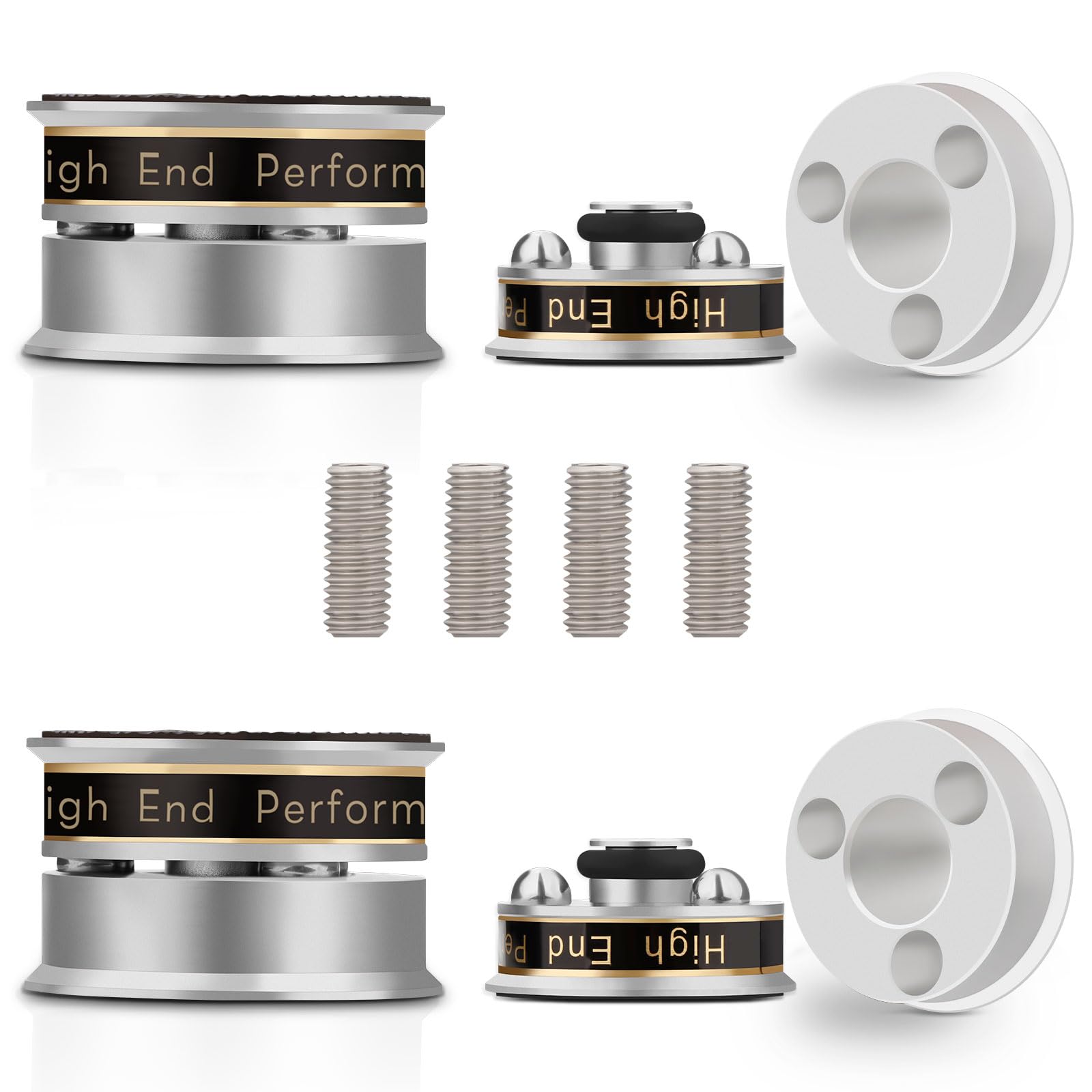 Amazon | Monosaudio 4Pcs インシュレーター スピーカー オーディオ用